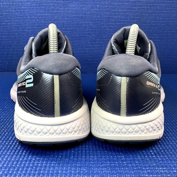SAUCONY OMNI ISO 2 Women`s Size 9.5 Grey Blue Athletic Running Shoes S10511-1 - Picture 4 of 8